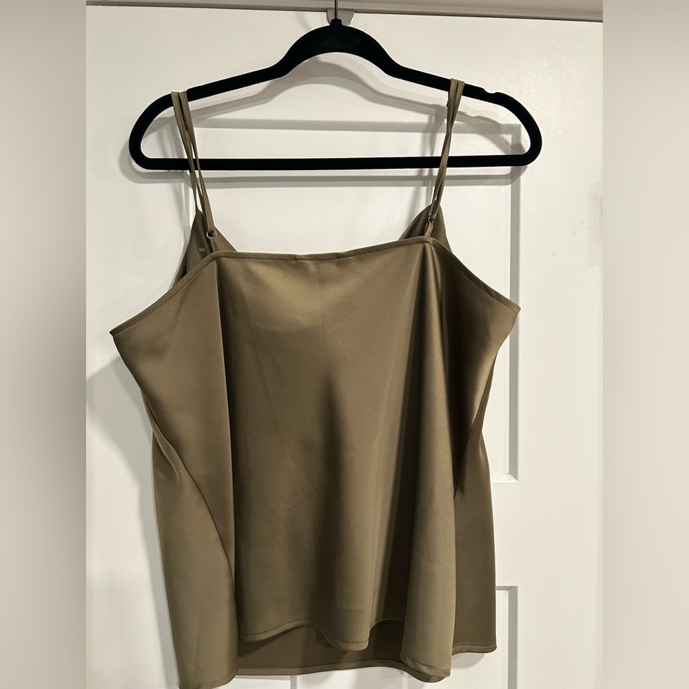 Banana Republic Satin Cowl Neck Top Size XL - Picture 2 of 6